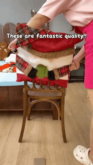 Set of Christmas Chair Covers