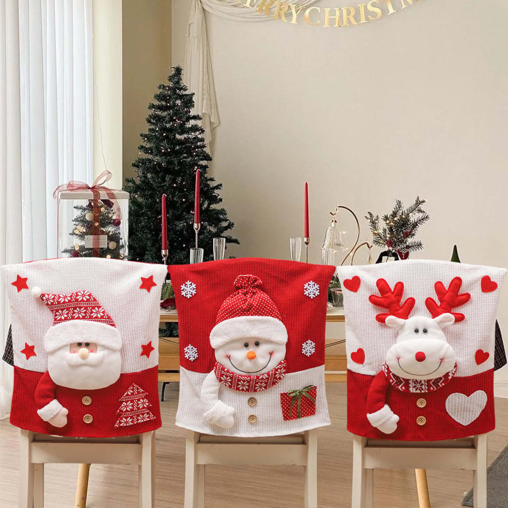 Set of Christmas Chair Covers