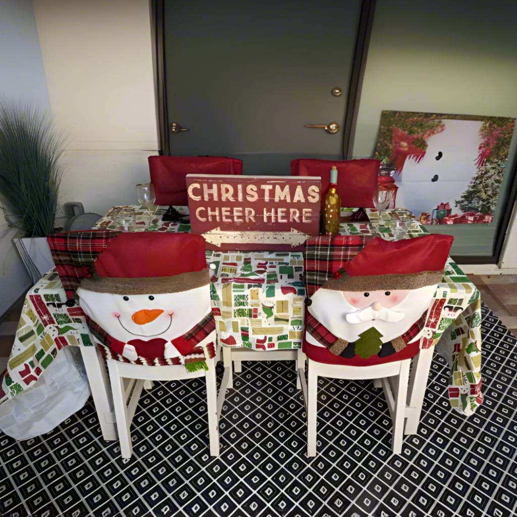 Set of Christmas Chair Covers