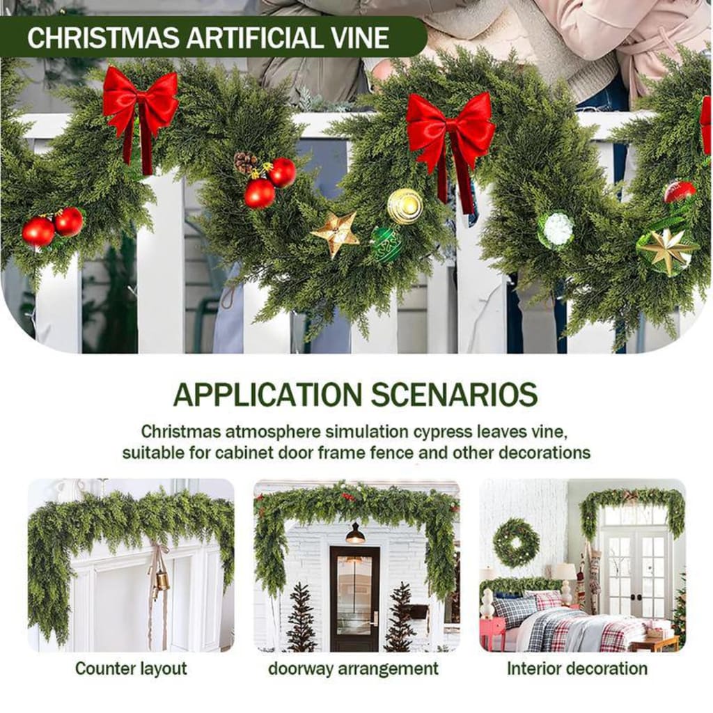 6 FT Artificial Cedar Garlands